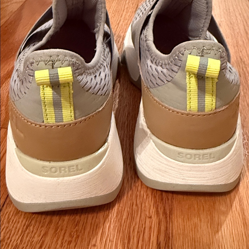 Sorel Chunky Beige and Tan Slip-On Sneakers - Picture 4 of 7